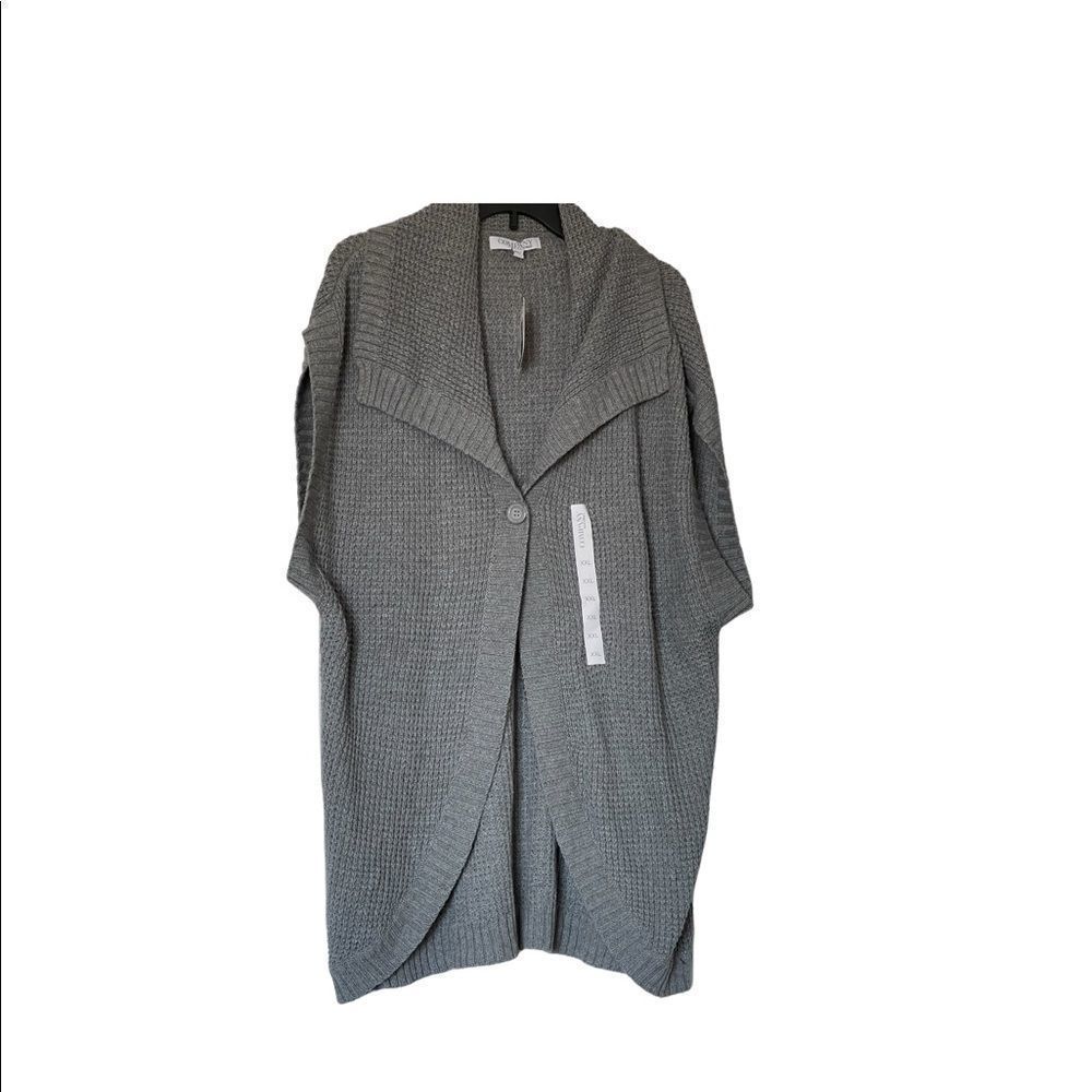 NWT COMPANY ELLEN TRACY sleeveless sweater, XXL, Grey